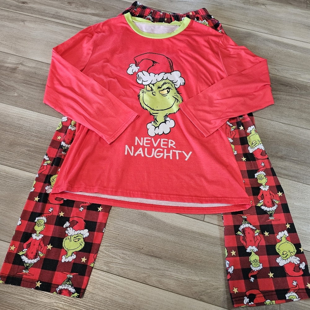 Grinch Red Pajama Set for Women